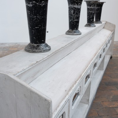 Grand meuble d'épicerie en bois - Début XXème