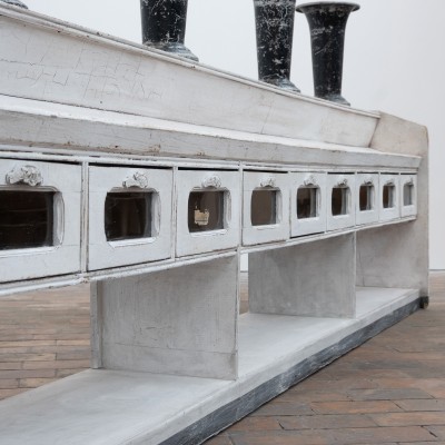 Grand meuble d'épicerie en bois - Début XXème