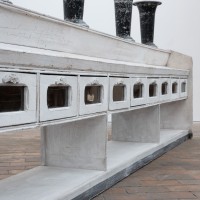 Grand meuble d'épicerie en bois - Début XXème