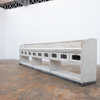 Grand meuble d'épicerie en bois - Début XXème