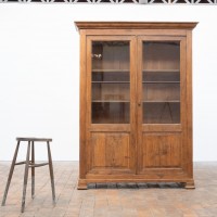 Imposante vitrine en bois - France 1900