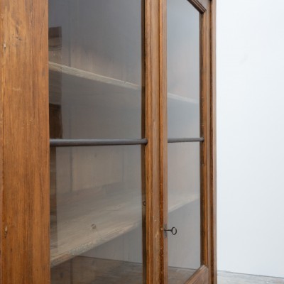 Imposante vitrine en bois - France 1900