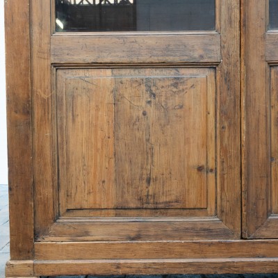 Imposante vitrine en bois - France 1900