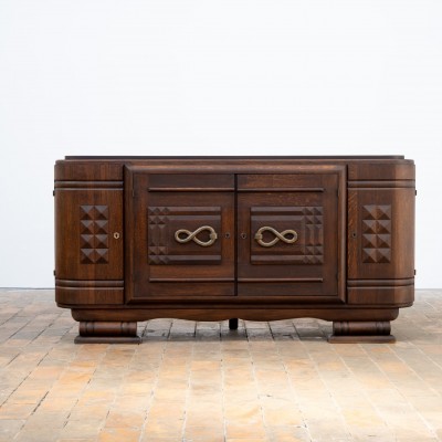 Enfilade en chêne style DUDOUYT France vers 1940