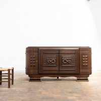 Enfilade en chêne style DUDOUYT France vers 1940