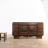 Enfilade en chêne style DUDOUYT France vers 1940