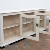 Enfilade en bois à portes vitrées - début XXème