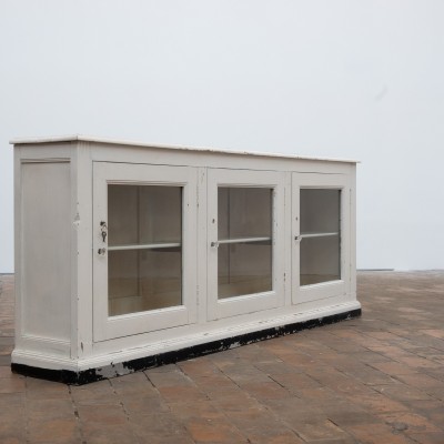 Enfilade en bois à portes vitrées - début XXème