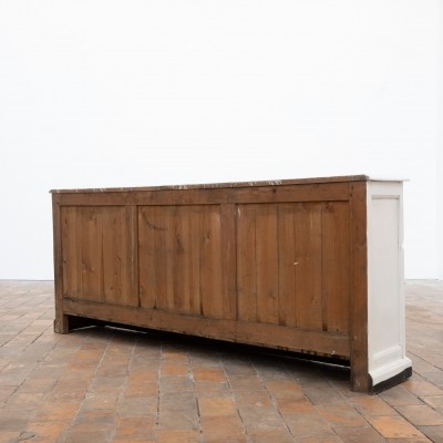 Enfilade en bois à portes vitrées - début XXème