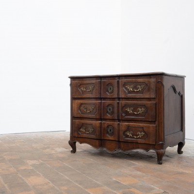 Commode Louis XV en noyer - XVIIIème