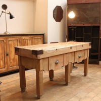 french Butcher's table circa 1930