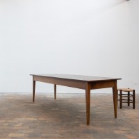 Grande table de ferme en bois massif – XIXème