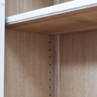 Bibliothèque vitrine en chêne brut – XXème