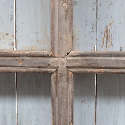 Grand meuble d’épicerie en bois peint — début XXème