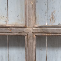 Grand meuble d’épicerie en bois peint — début XXème