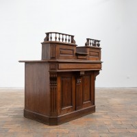 Oak Pharmacy Counter - Early 20th Century