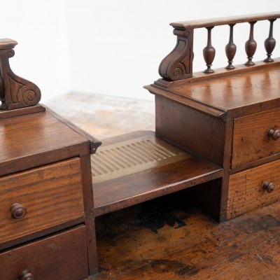Oak Pharmacy Counter - Early 20th Century