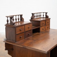 Oak Pharmacy Counter - Early 20th Century
