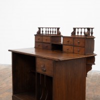 Oak Pharmacy Counter - Early 20th Century