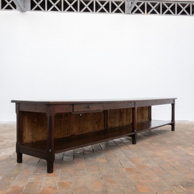 Grande table de drapier en sapin — début XXème