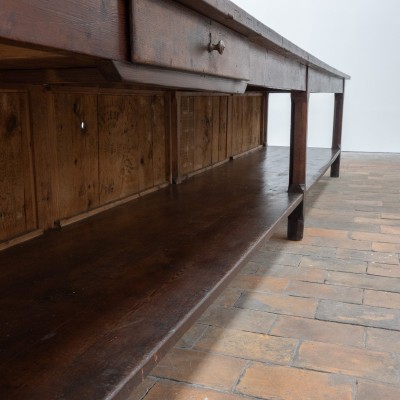 Grande table de drapier en sapin — début XXème