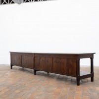 Grande table de drapier en sapin — début XXème