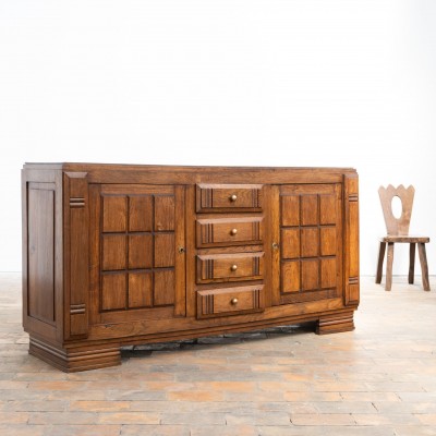Enfilade en chêne Art Déco France vers 1930