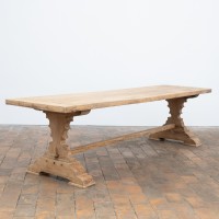 Grande table de monastère en chêne - XXème