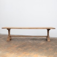 Grande table de monastère en chêne - XXème