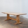 Table de repas en chêne massif - France design XXème