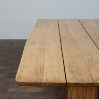 Table de repas en chêne massif - France design XXème