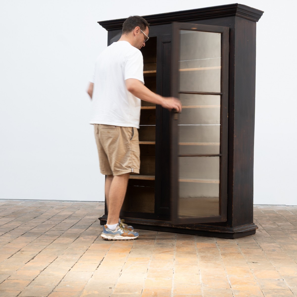 Bibliothèque 2 portes en bois - XIXème