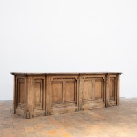 Ancien comptoir de commerce en chêne - France XIXème
