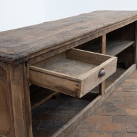 Ancien comptoir de commerce en chêne - France XIXème