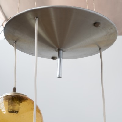 Ensemble de luminaire Parscot en verre bullé - 1970