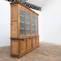 Oak and Pine Bookcase — France Early 20th Century