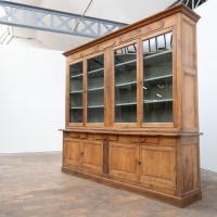Oak and Pine Bookcase — France Early 20th Century