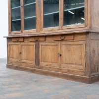 Oak and Pine Bookcase — France Early 20th Century
