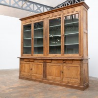 Oak and Pine Bookcase — France Early 20th Century