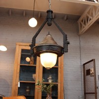 Ancienne lanterne de gare 1920 holophane