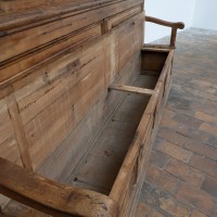 19th Century Pine Storage Bench
