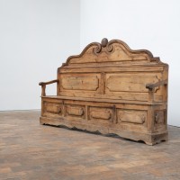 19th Century Pine Storage Bench