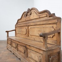 Banc coffre en sapin — XIXème