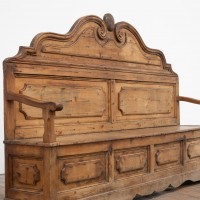 19th Century Pine Storage Bench