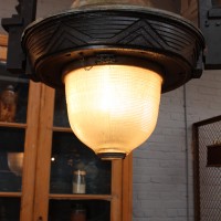 Ancienne lanterne de gare 1920 holophane
