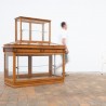 ANTIQUE PINE SHOP DISPLAY COUNTER — EARLY 20TH CENTURY
