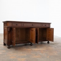 ANTIQUE RESTAURANT SIDEBOARD IN PITCH PINE — EARLY 20TH CENTURY