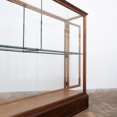 1 à 2 grandes vitrines centrale de musée en chêne – Début du XXe siècle