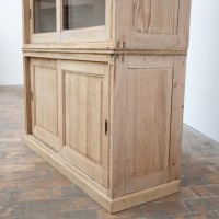 Bibliothèque en chêne à portes coulissantes – Début du XXe siècle