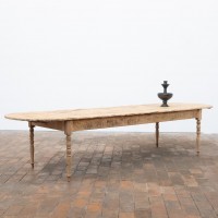 Large wooden community table, early 20th century